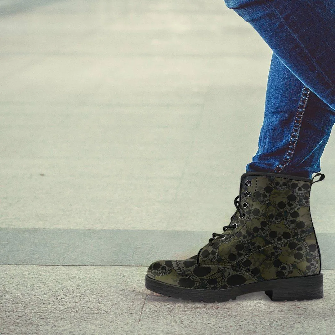 Skull Pattern Boots