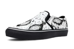 Snake Skin Slip on Shoes