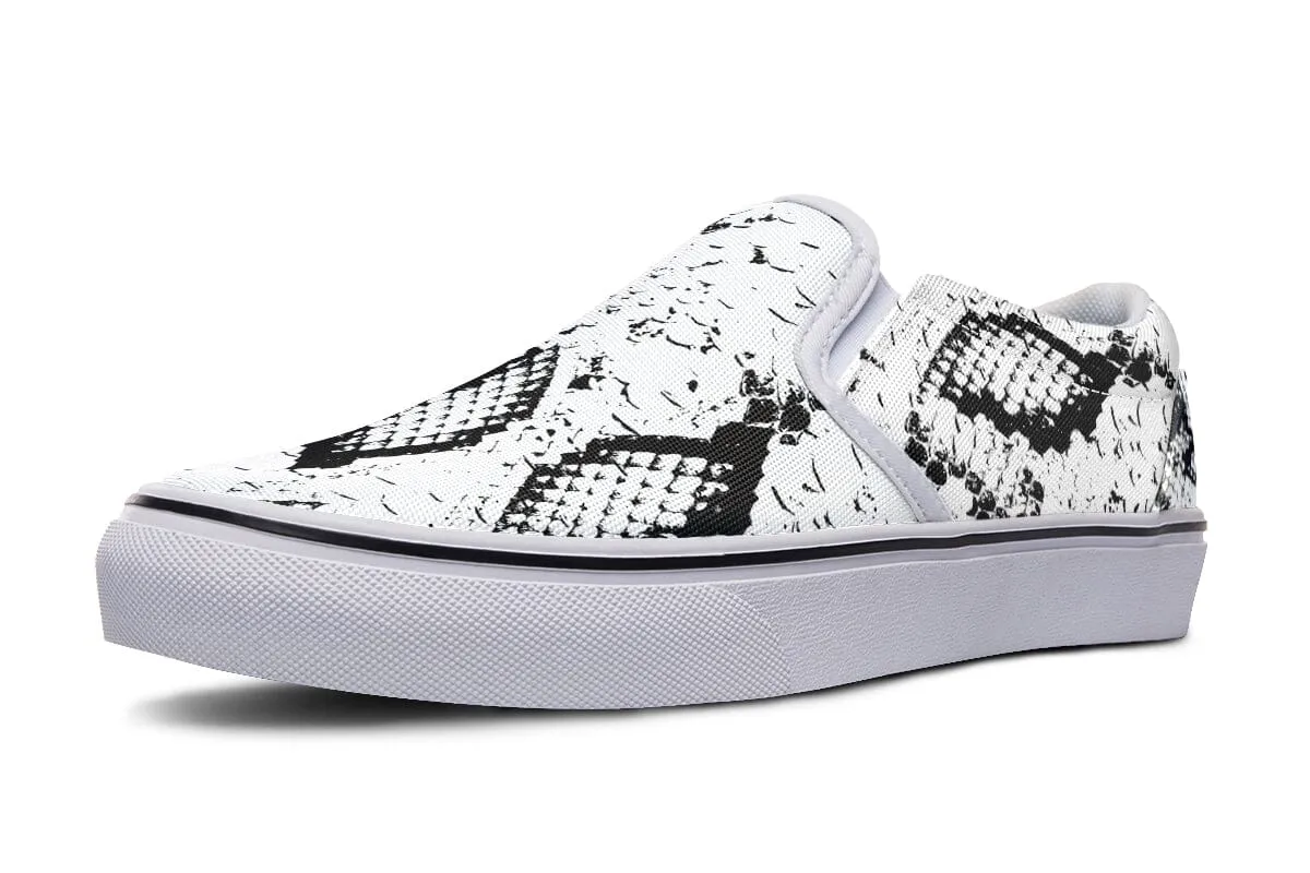 Snake Skin Slip on Shoes