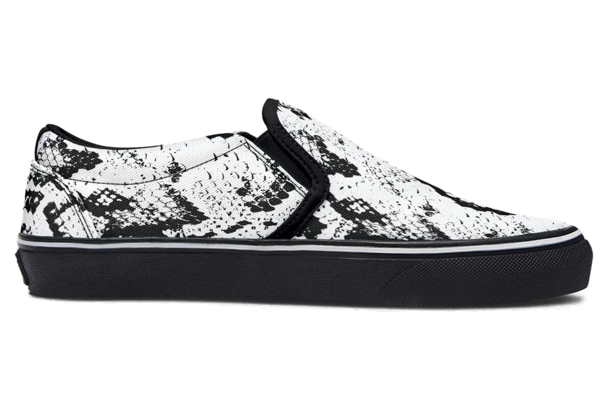 Snake Skin Slip on Shoes