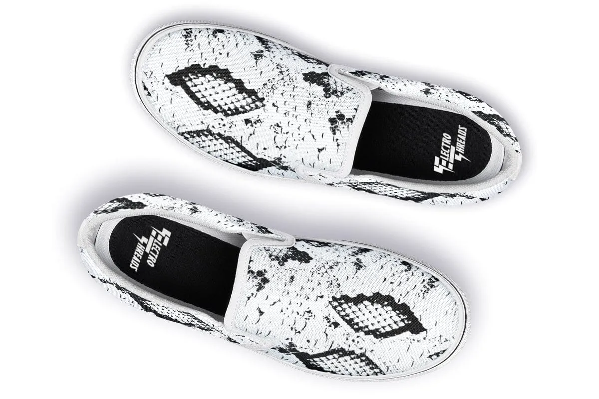 Snake Skin Slip on Shoes