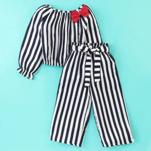 Striped Printed Full Sleeves Co-ord Set