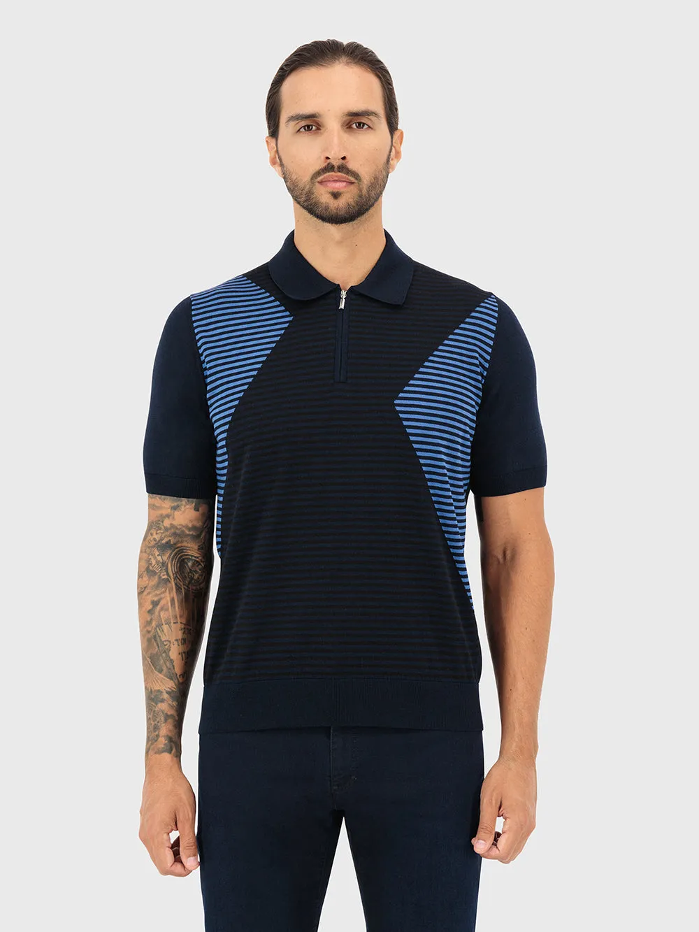 Striped Short Sleeve Polo