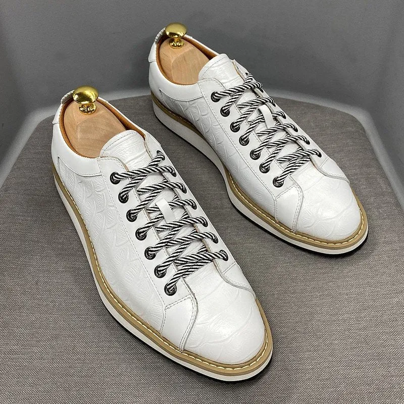 Tanned Cowhide Lace-Up Derby Sneaker for Men