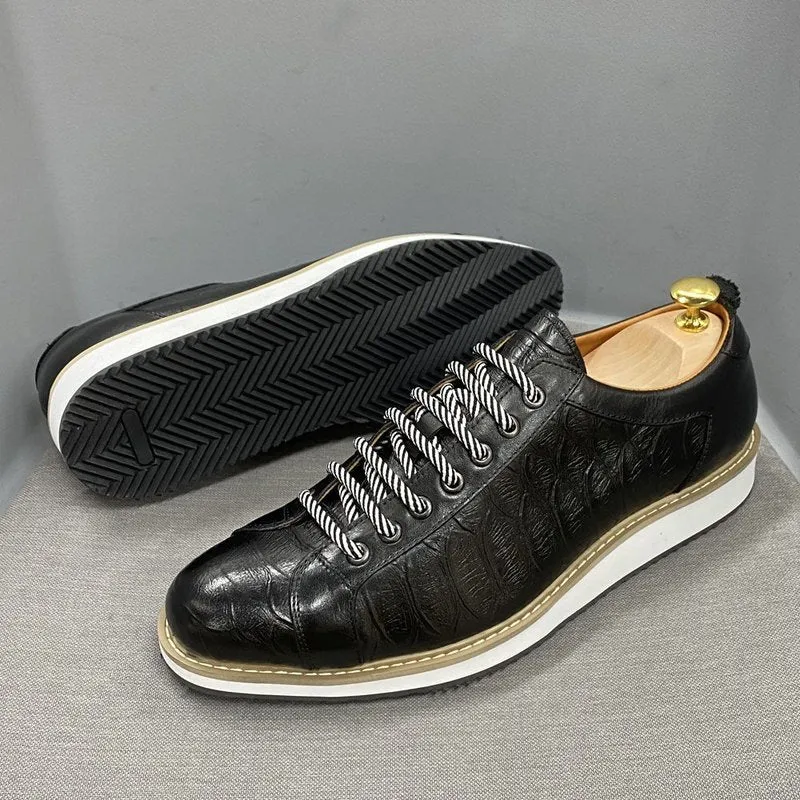 Tanned Cowhide Lace-Up Derby Sneaker for Men