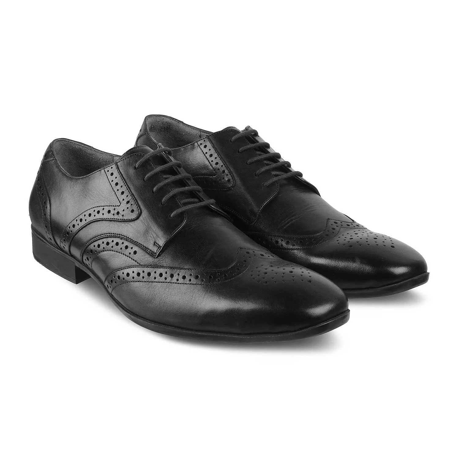 The Charlie Black Mens Derby Leather Lace-Ups