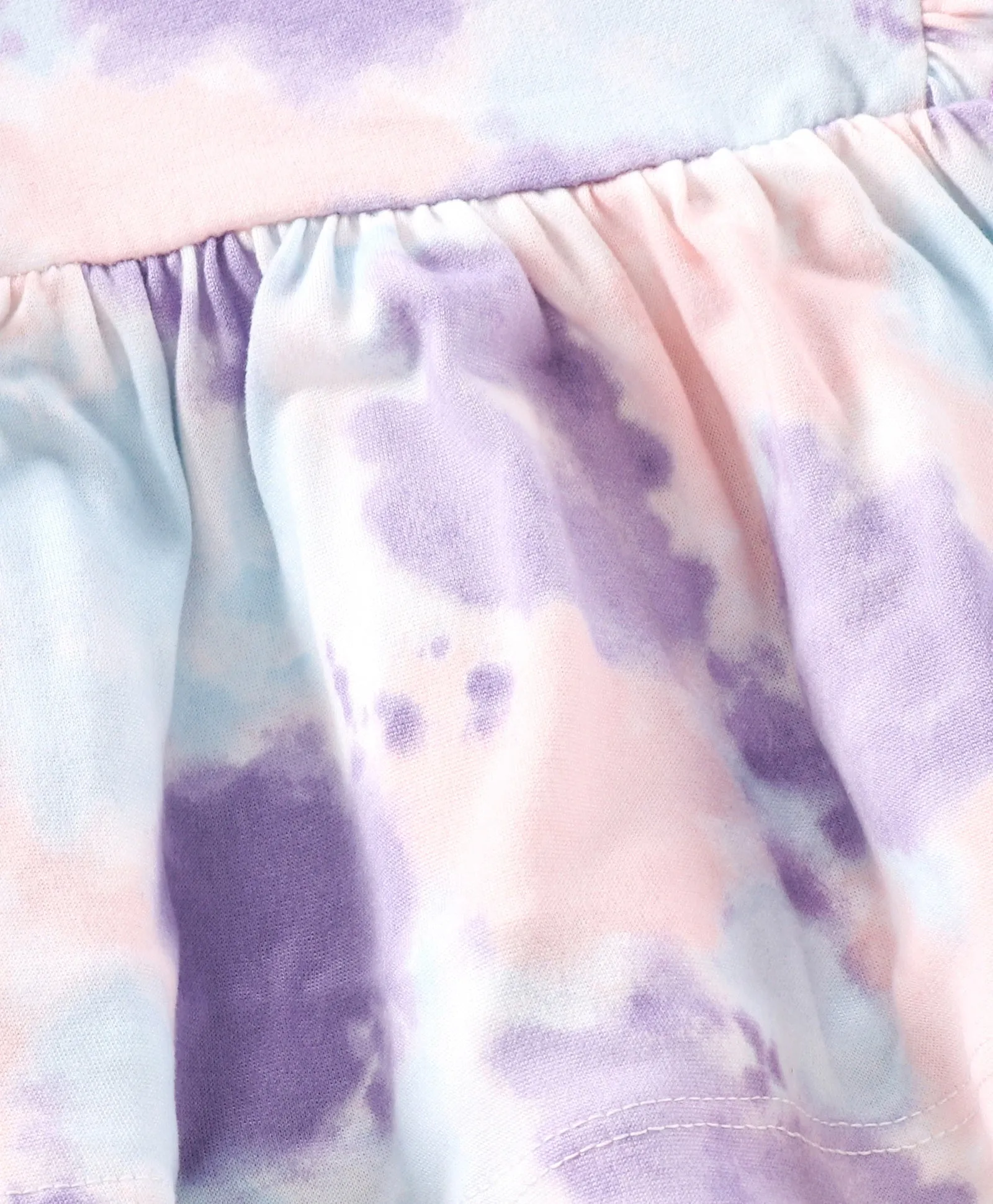 Tie and Dye Front Frill Top Leggings Set