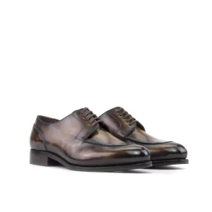 Tobacco Patina Split Toe Derby Shoes