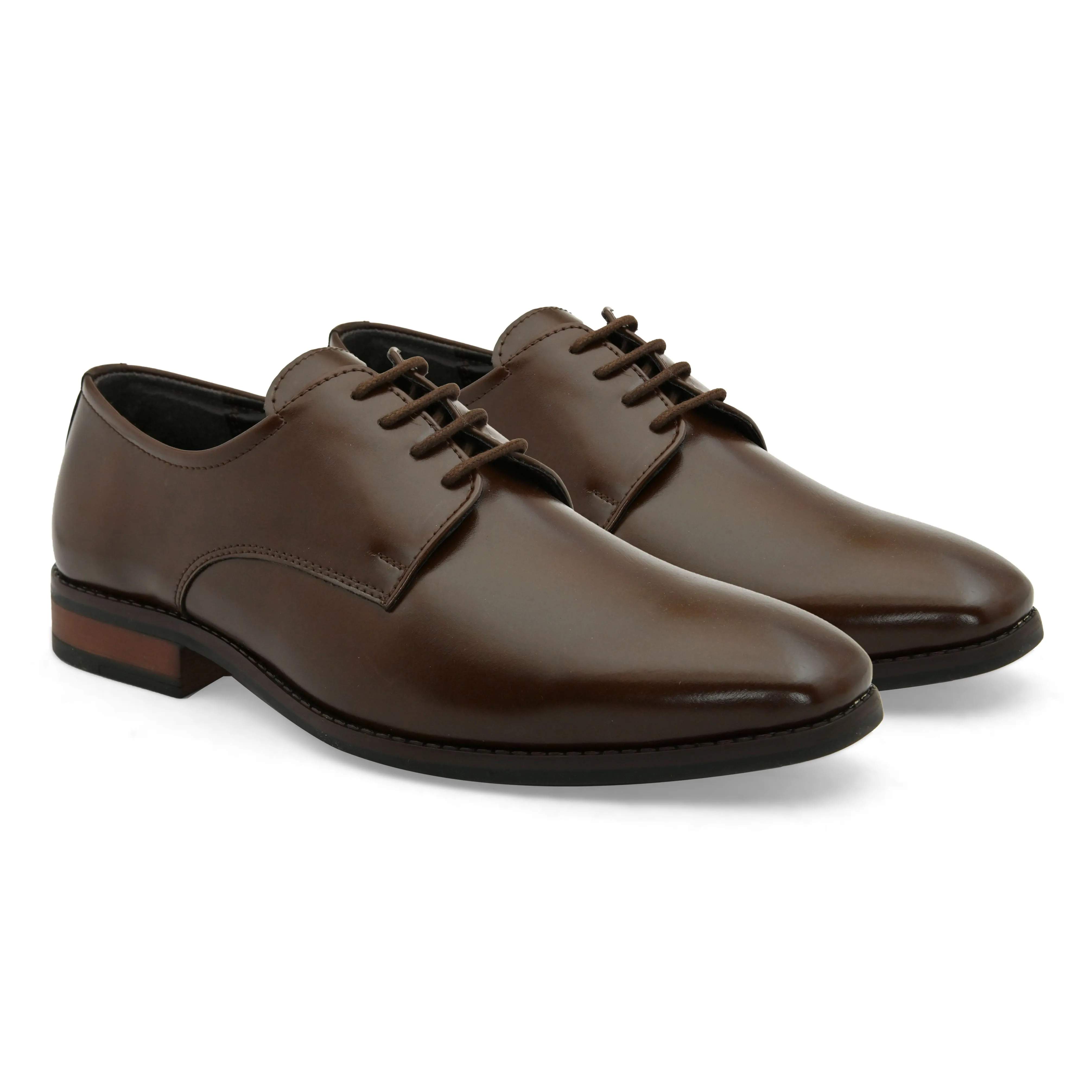 Topline Brown Derby Shoes