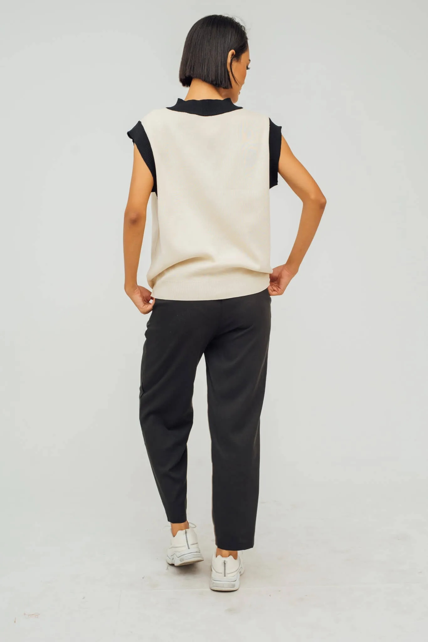 Trina Two-Tone Sweatervest