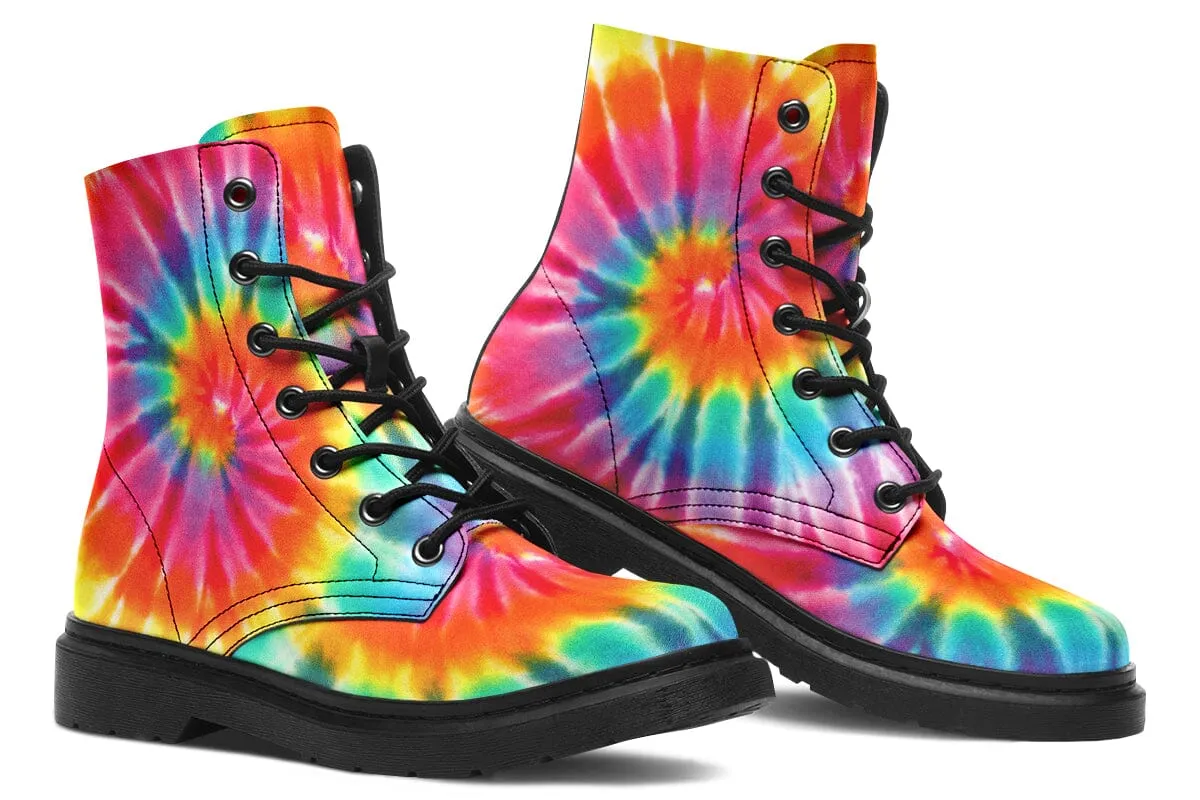 Tye Dye Combat Boots