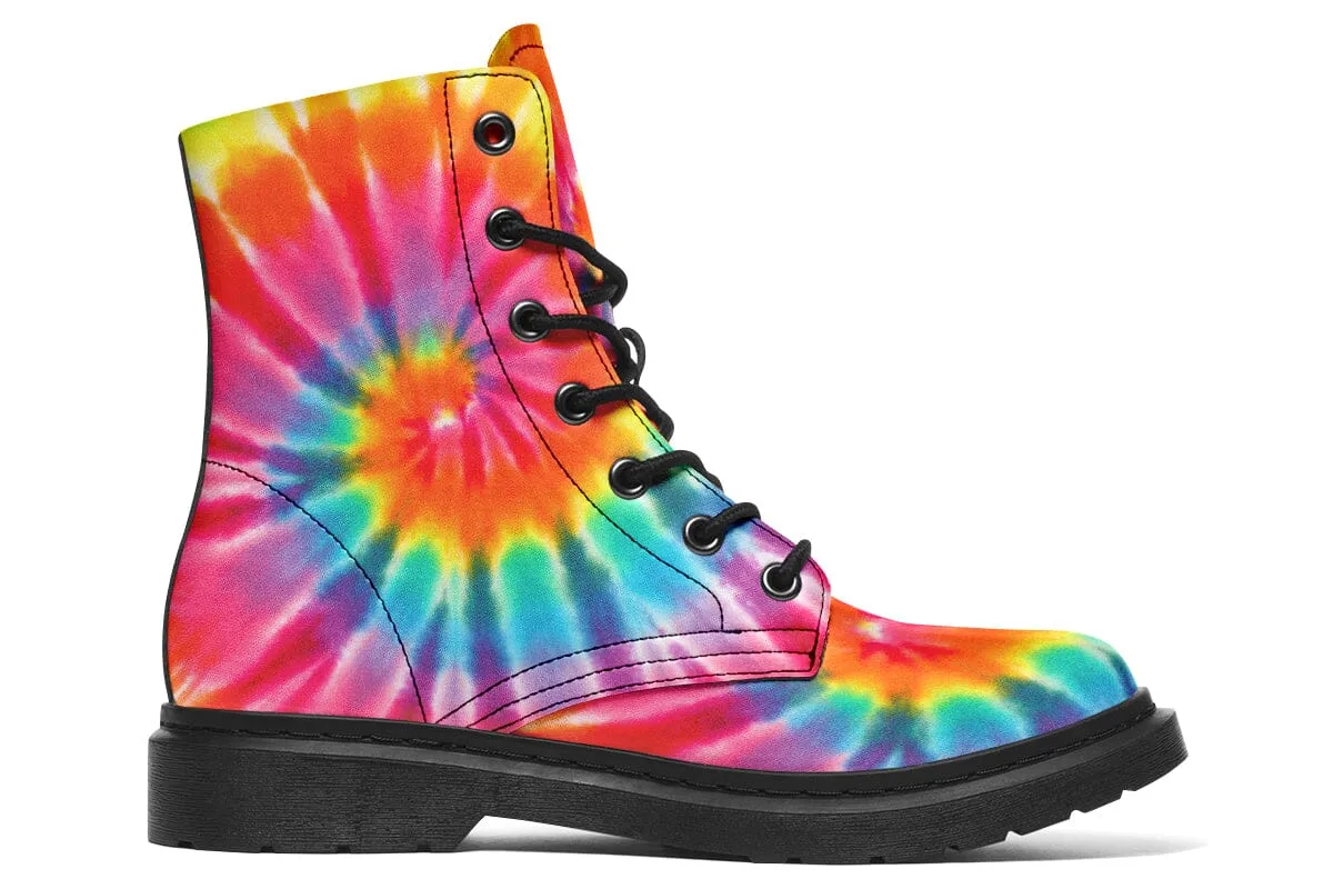 Tye Dye Combat Boots