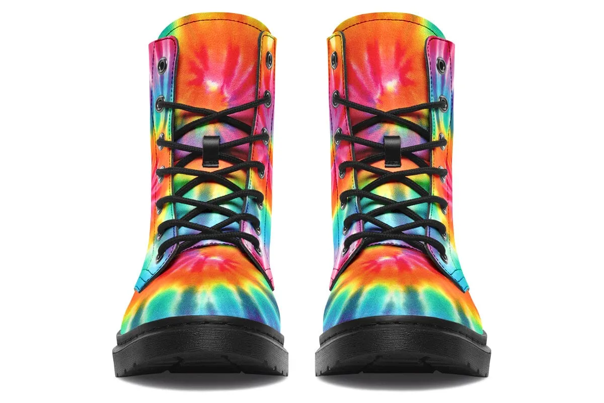 Tye Dye Combat Boots