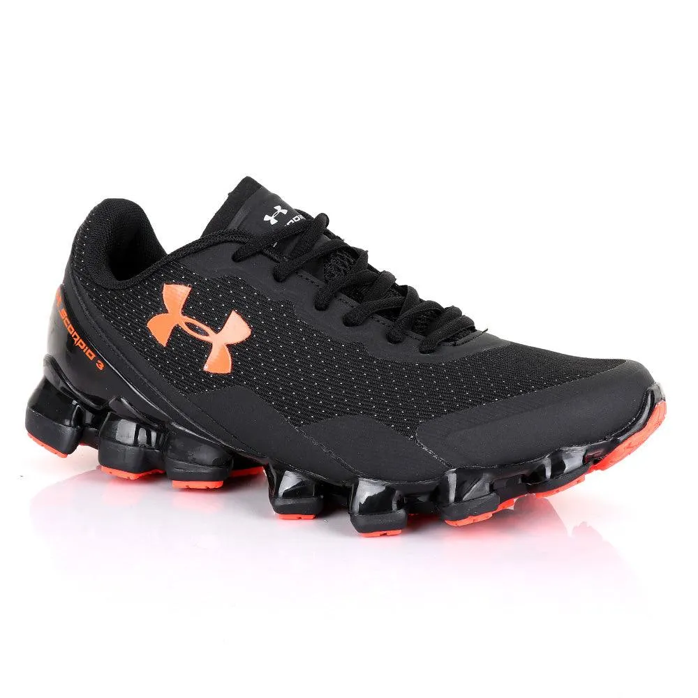 Under Armour Scorpio 3 Black and Orange Sneaker