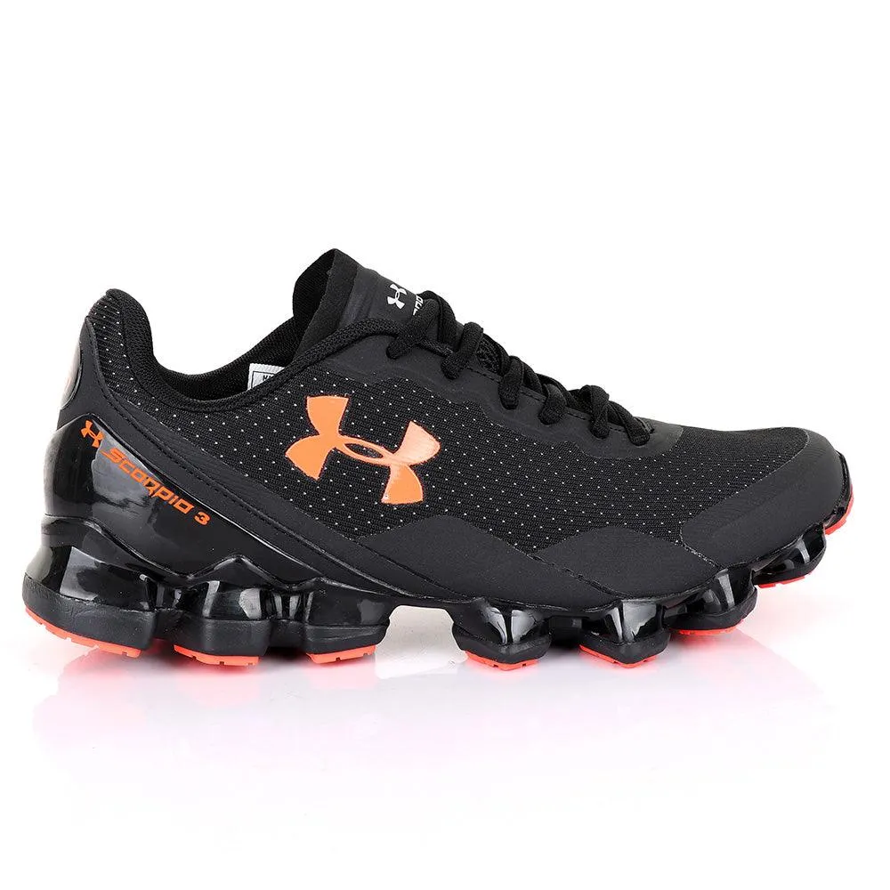 Under Armour Scorpio 3 Black and Orange Sneaker