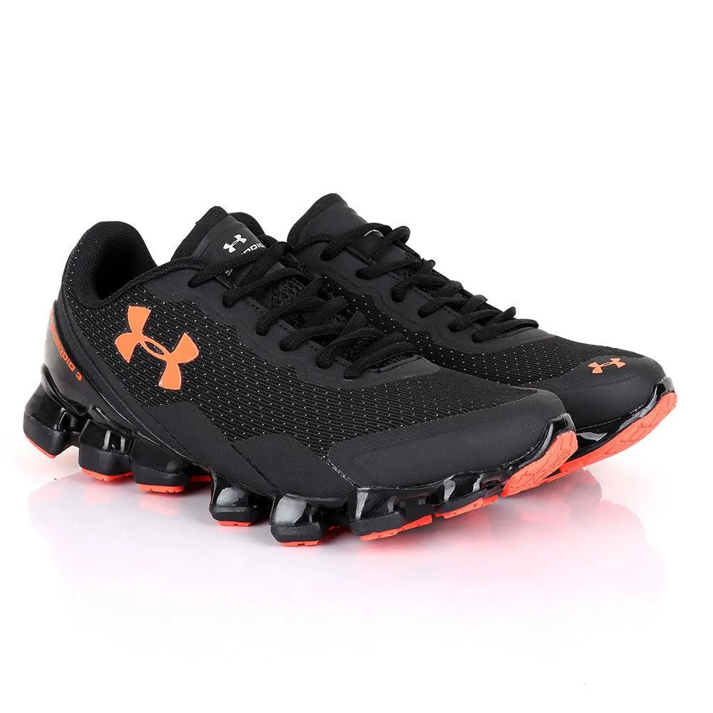 Under Armour Scorpio 3 Black and Orange Sneaker