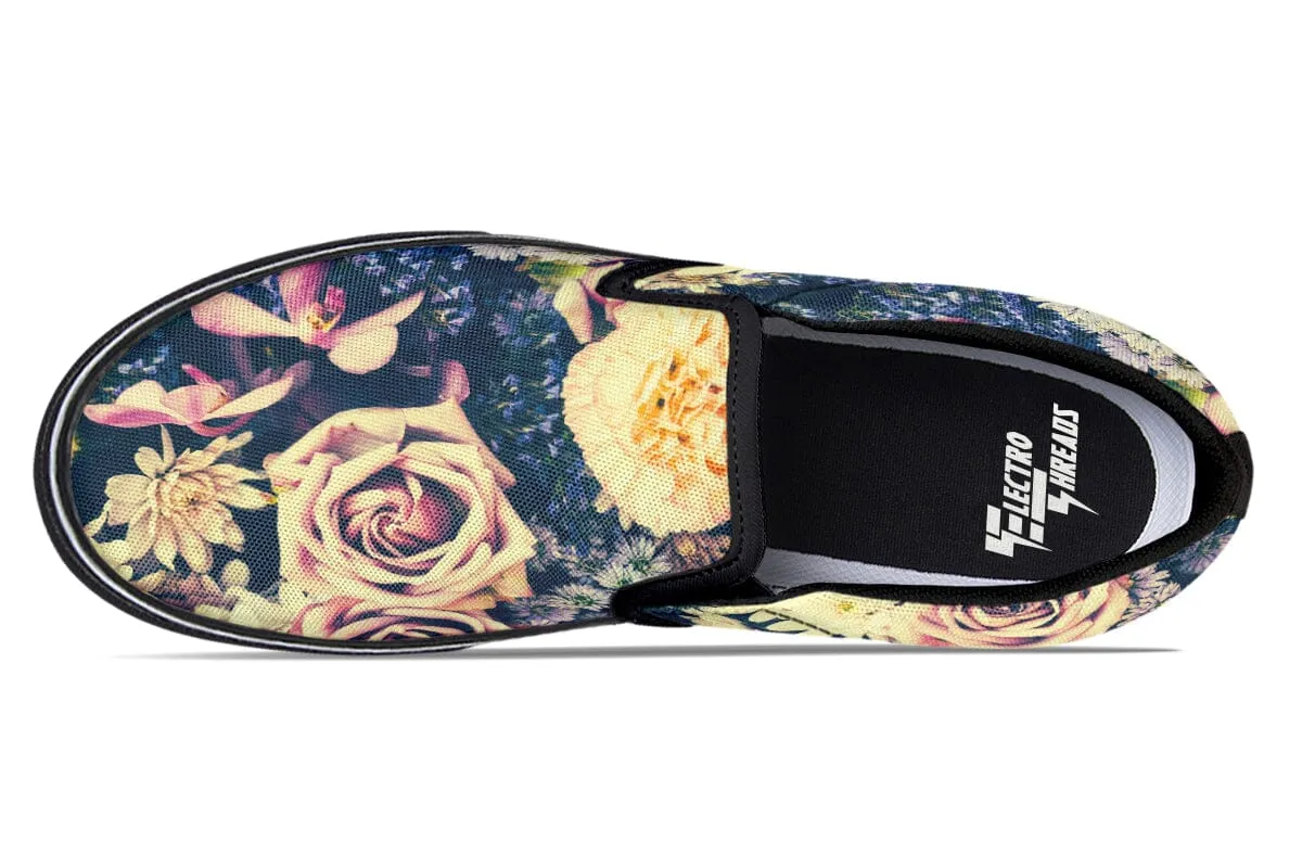 Vintage Flowers Slip on Shoes