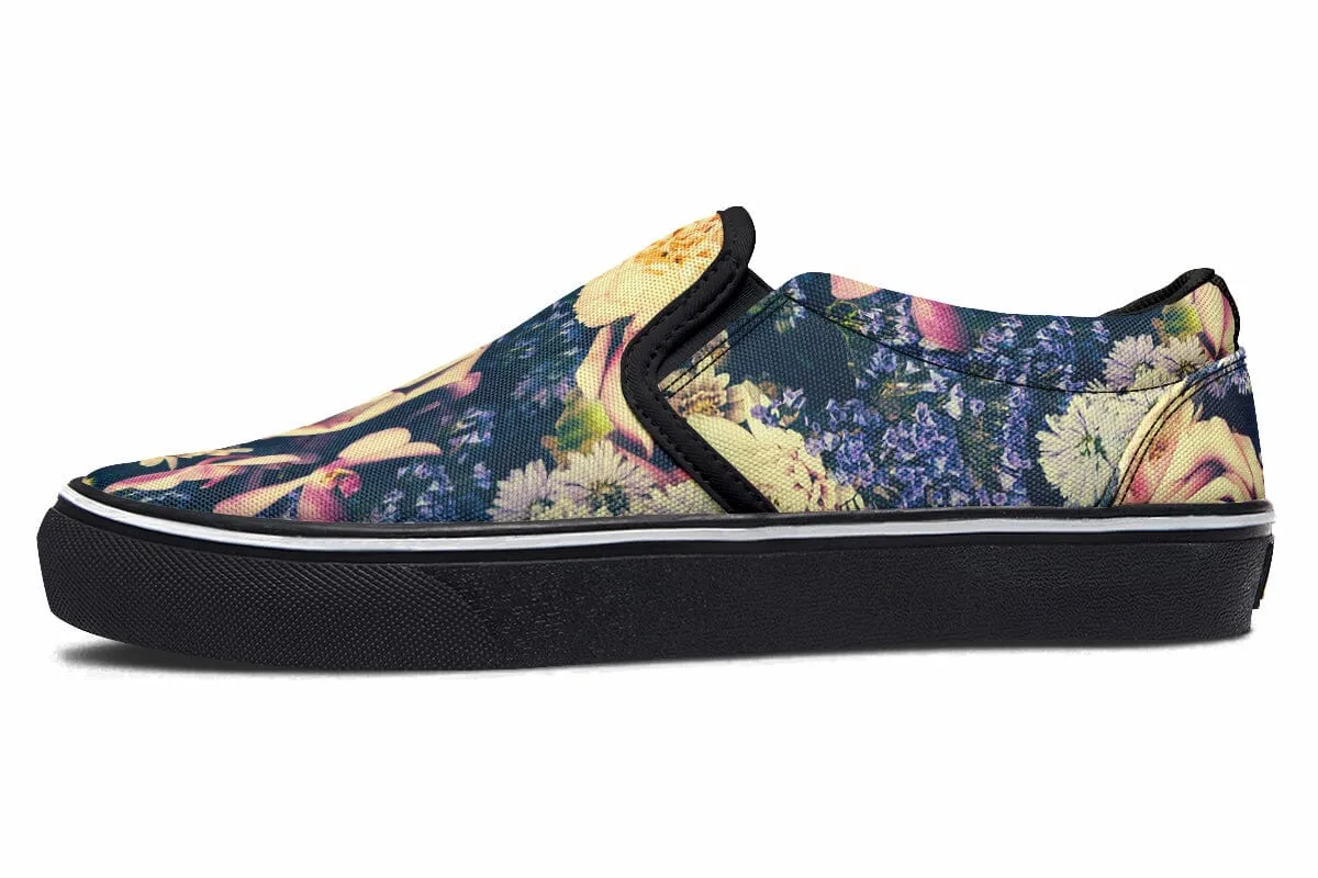 Vintage Flowers Slip on Shoes