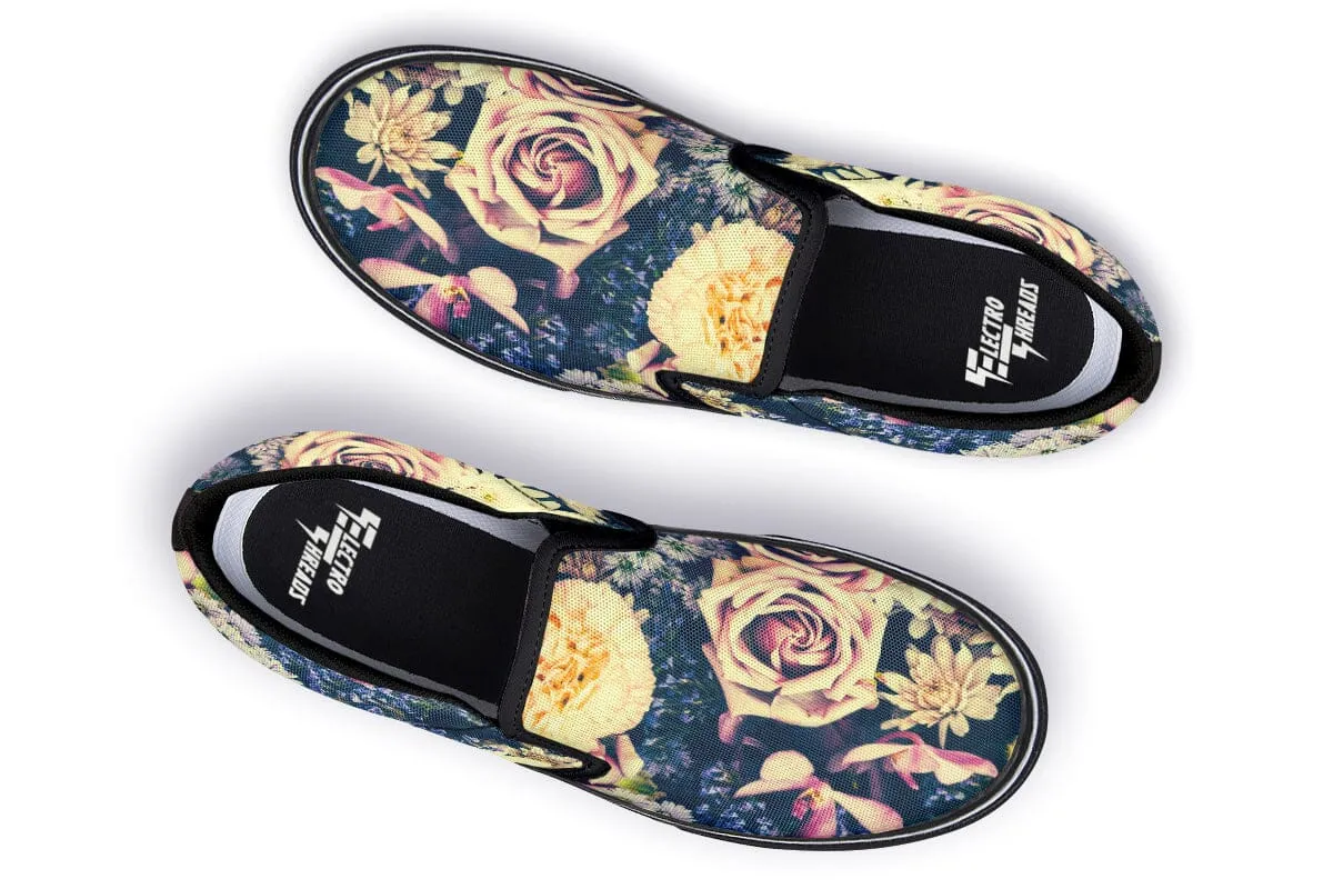 Vintage Flowers Slip on Shoes