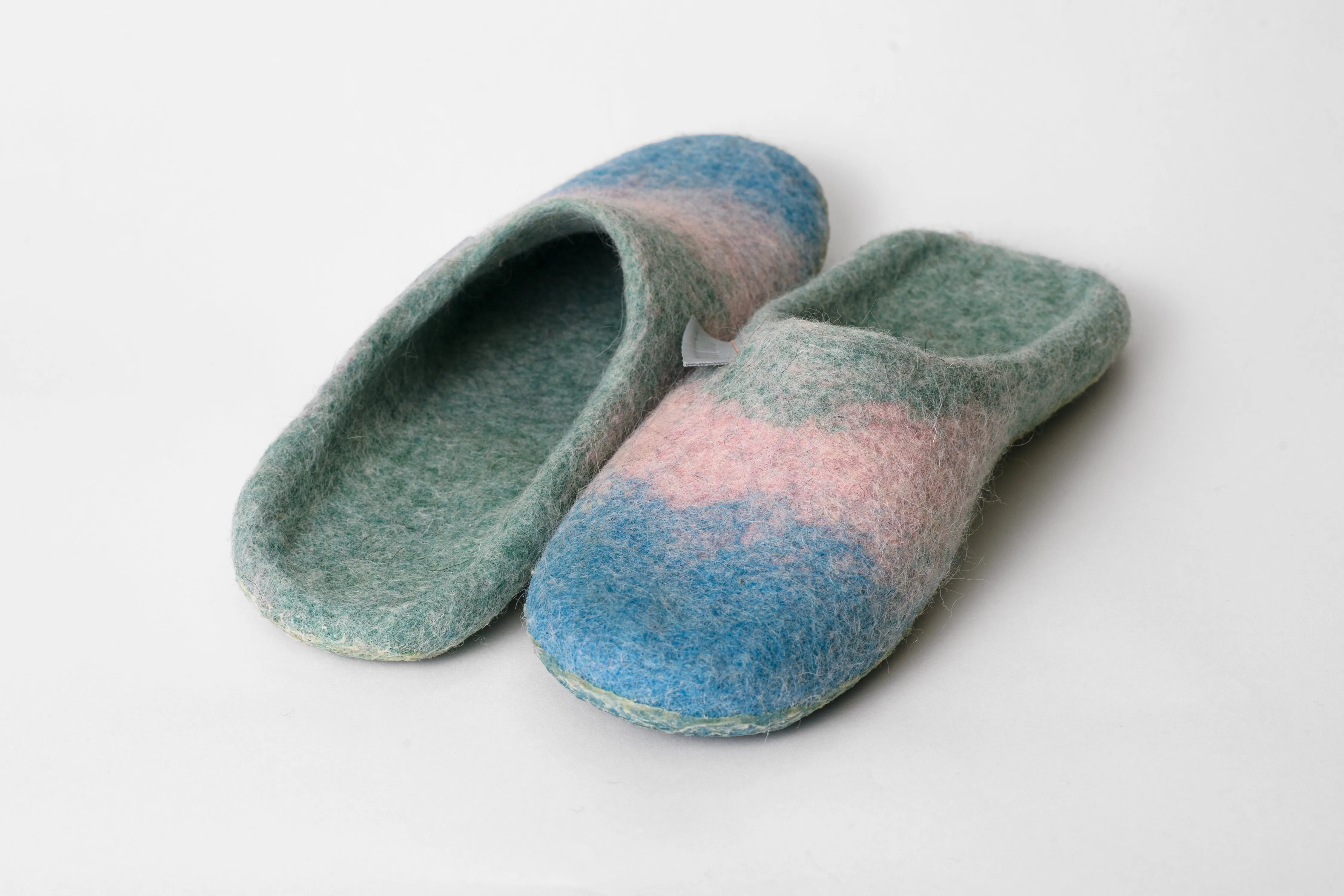 Women's Slippers - Mint Turquoise Blush