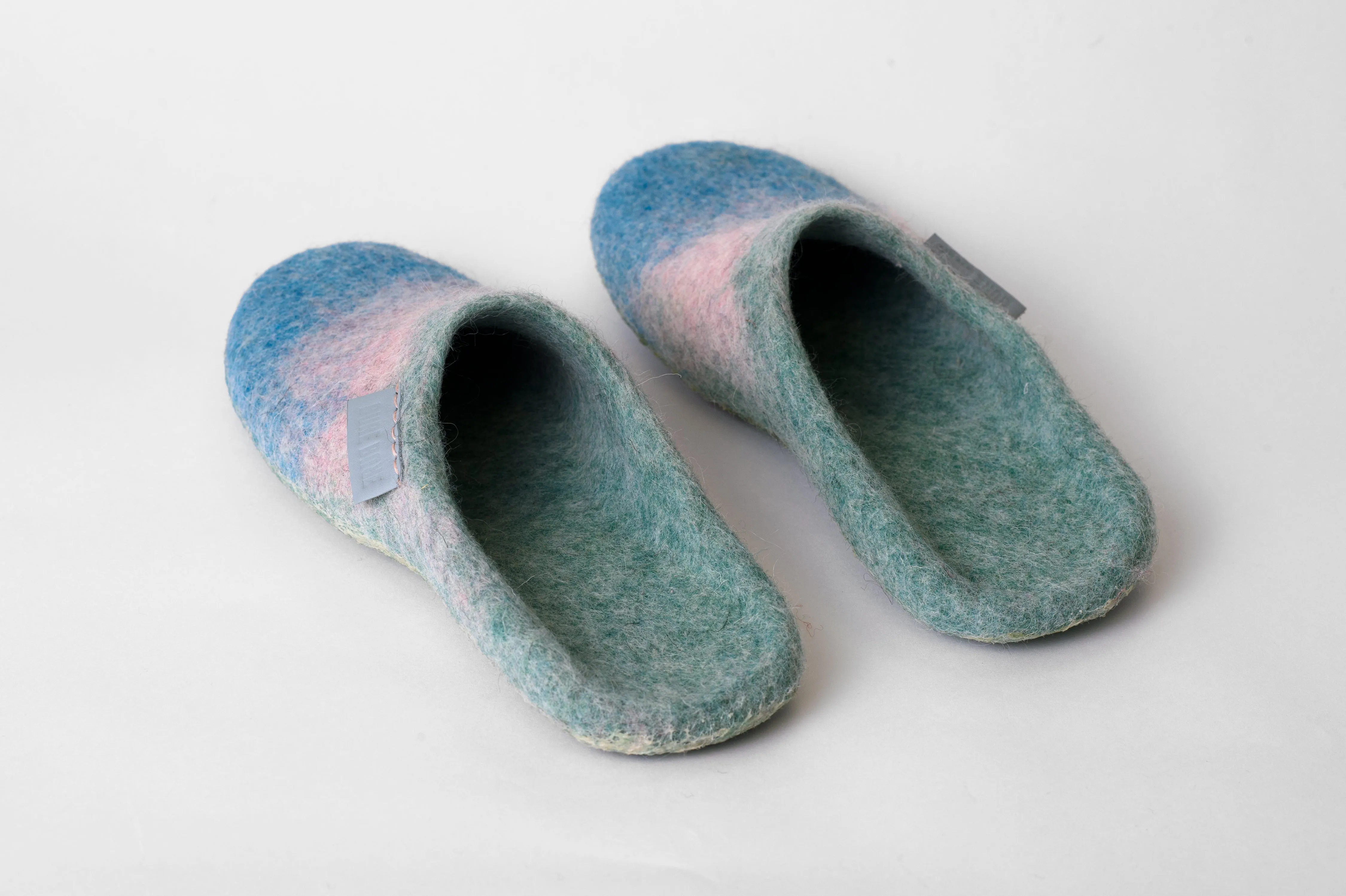 Women's Slippers - Mint Turquoise Blush